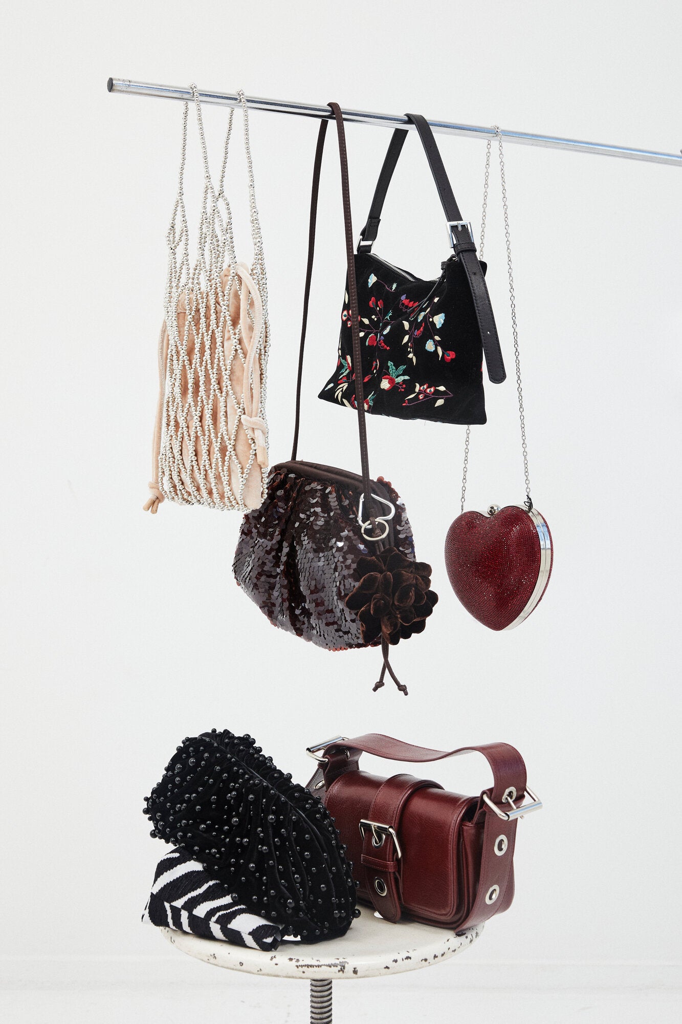 Buckle taske - Burgundy